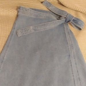 Kate Spade denim wrap skirt